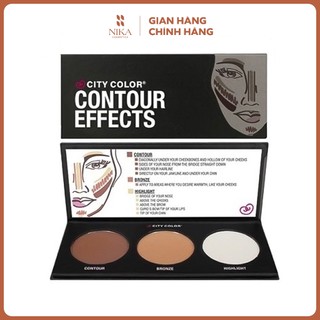Bảng Phấn Tạo Khối Và Highlight City Color Contour Palette 3 Ô