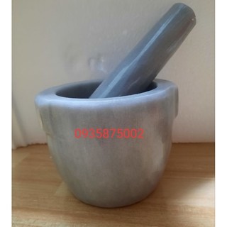 Cối đá đen nâu size 14cm ( kèm chày )