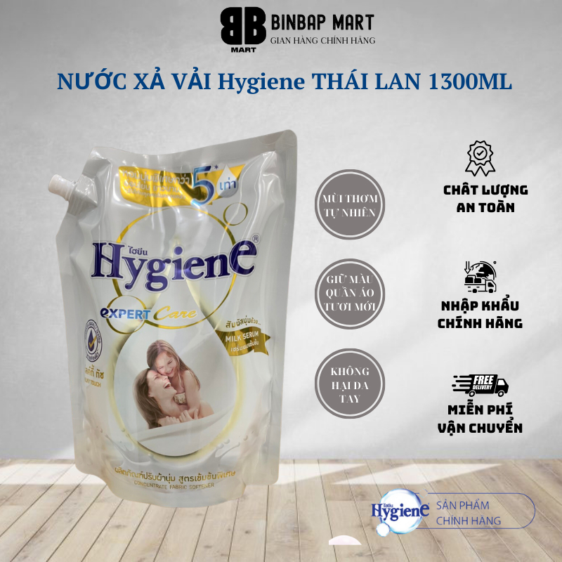 Nước Xả Vải Đậm Đặc Hygiene Expert Care 1150ml Thái Lan Màu Trắng