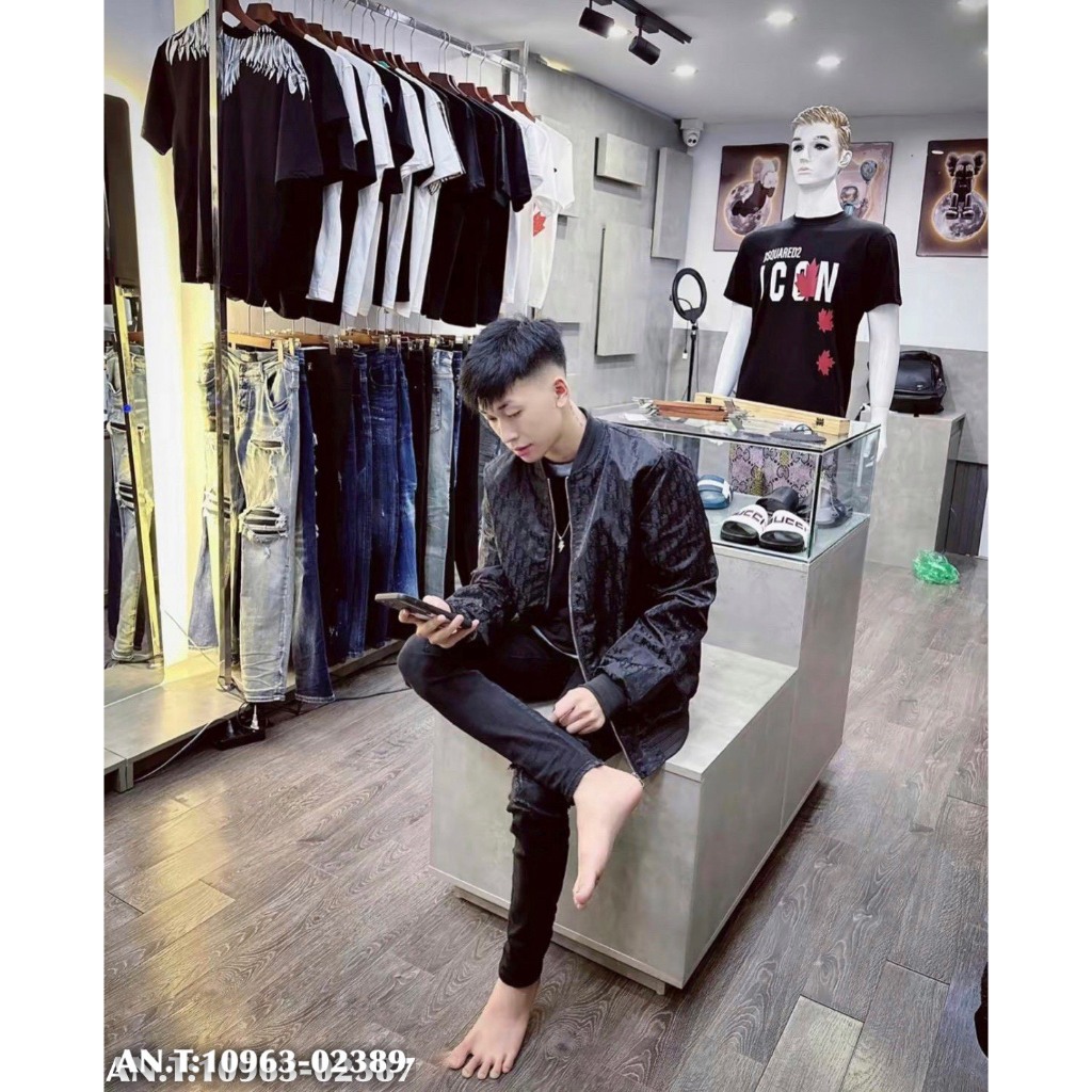 Áo khoác Bomber gió nam 2 lớp hàng Quảng Châu cao cấp , mẫu họa tiết hot nhất 2023