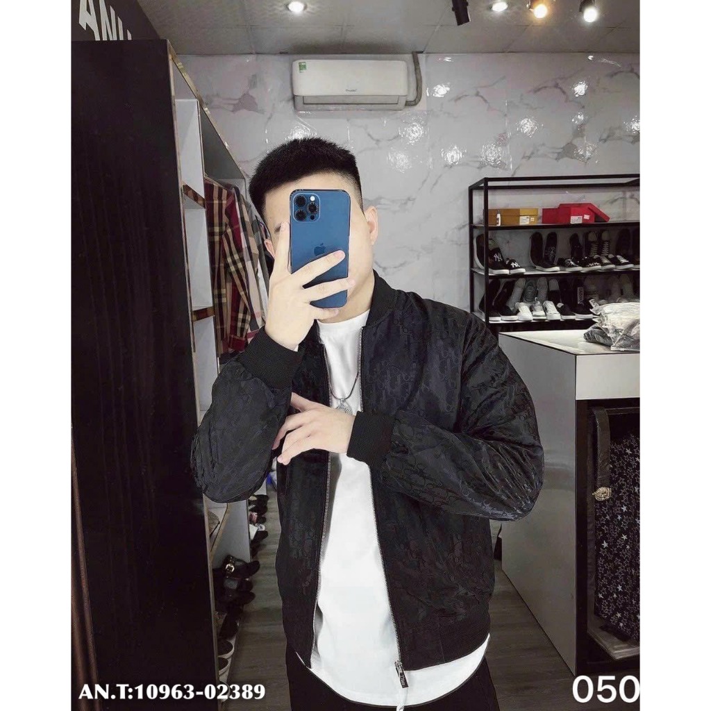 Áo khoác Bomber gió nam 2 lớp hàng Quảng Châu cao cấp , mẫu họa tiết hot nhất 2023