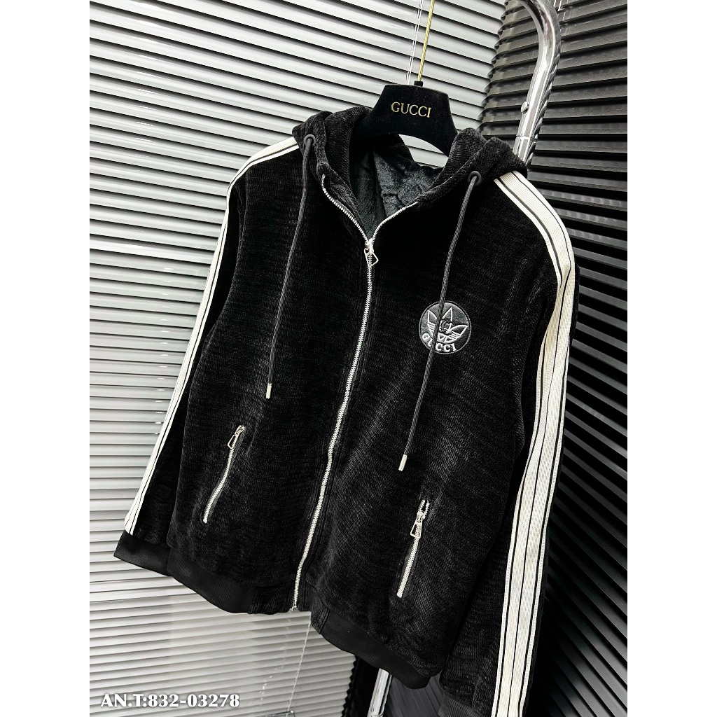 Hoodie nam chất nhung tăm cao cấp dày dặn ấm áp phối hình thêu nổi bật , hàng QC loại 1