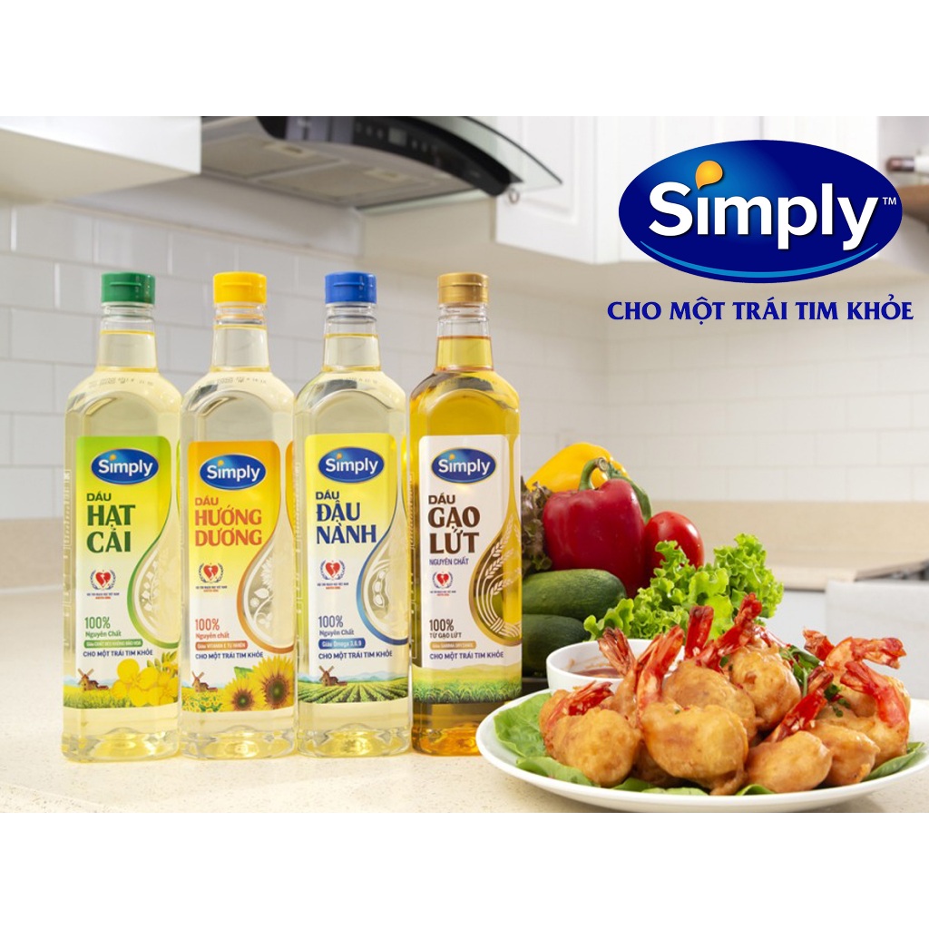 Dầu ăn Simply - Sự lựa chọn cho một trái tim khỏe mạnh