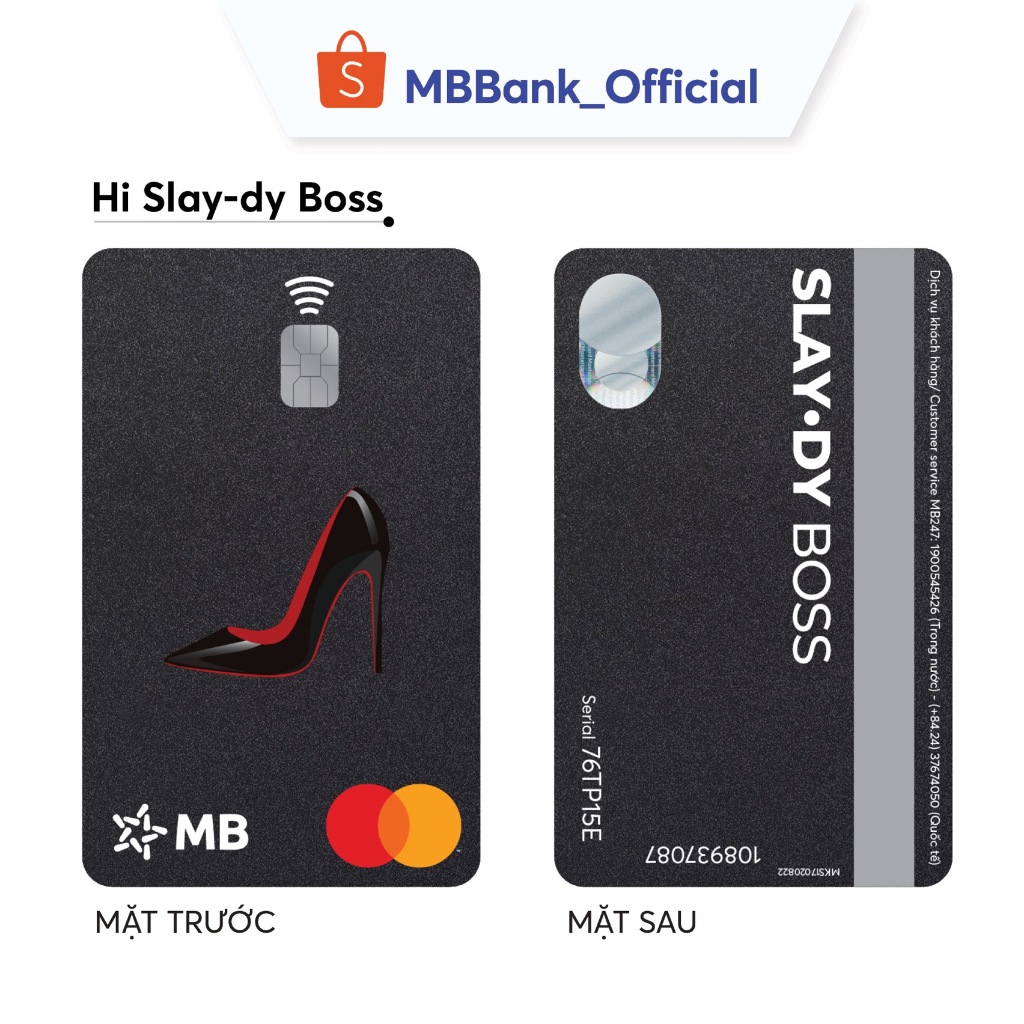 [Evoucher & Dịch vụ] Dịch vụ phát hành thẻ MB Hi Collection - Bộ sưu tập Hi Slay-dy Mastercard (Iconic Item)