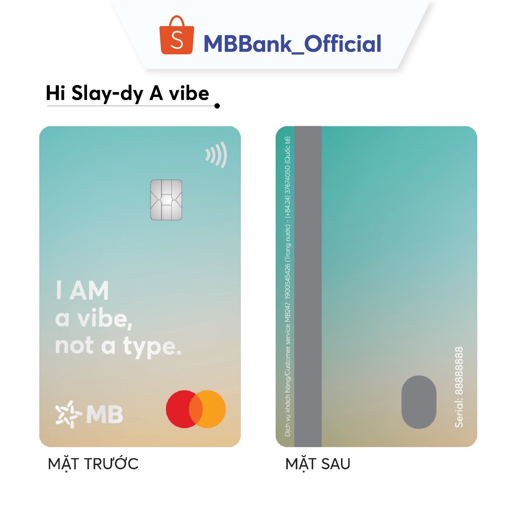 [Evoucher & Dịch vụ] Dịch vụ phát hành thẻ MB Hi Collection - Bộ sưu tập Hi Slay-dy Mastercard (Light Version)