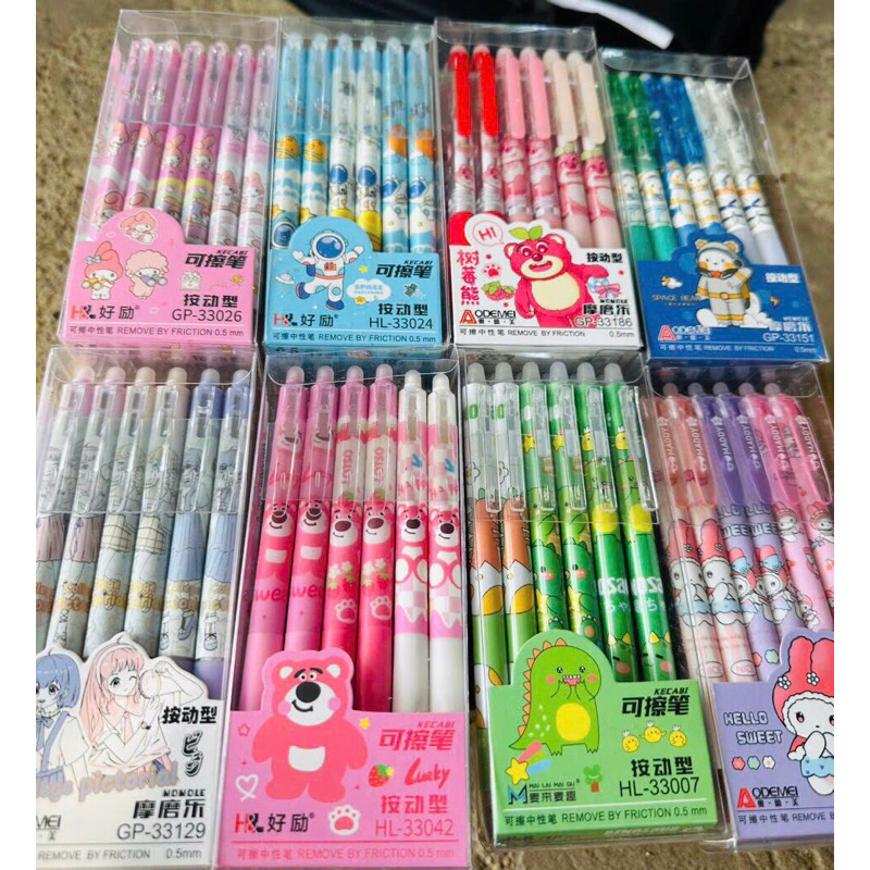 Bút gel bấm mực xoá được ngòi 0.5