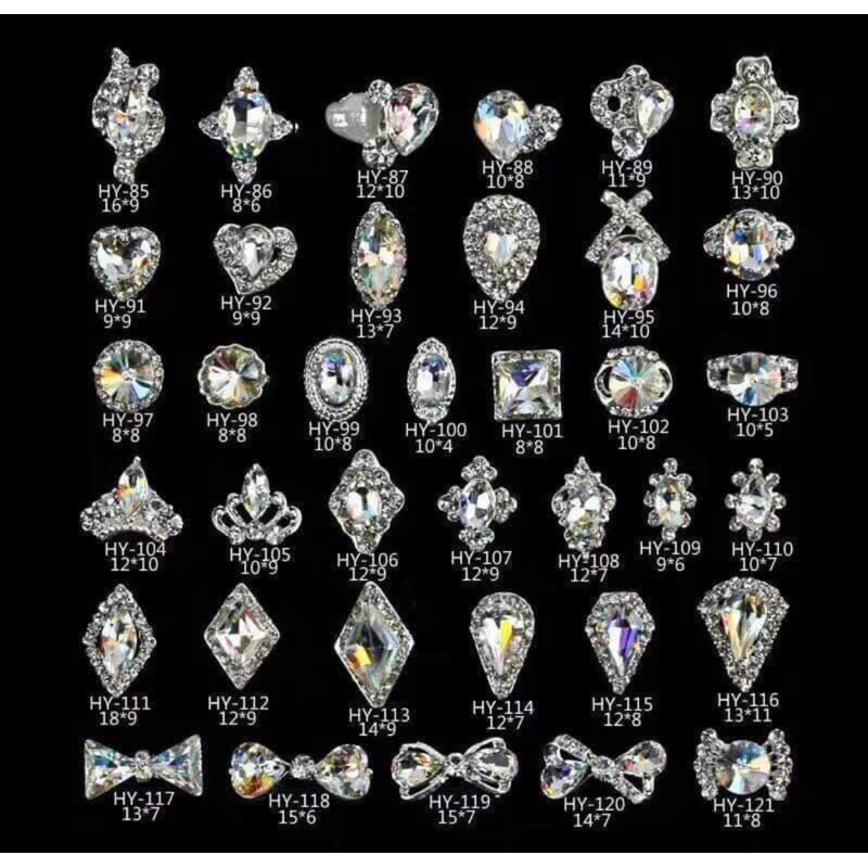 BỊCH(6-20 viên) CHARM ĐÁ NAILS THANH LÝ LỖ
