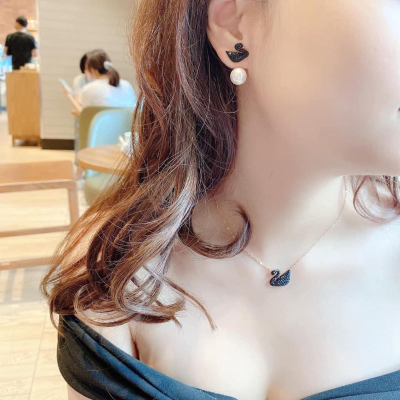 VÒNG CỔ THIÊN NGA ĐEN full box