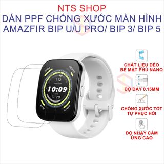 Bộ 2 tấm dán ppf màn hình Amazfit Bip U/ U Pro/bip 3/ bip 3 pro/ bip 5/ bip 5