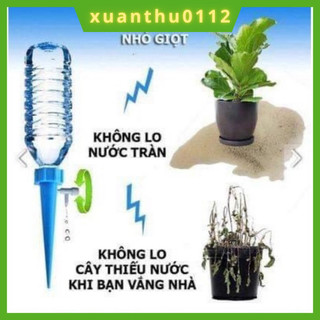 Vòi tưới cây nhỏ giọt thông minh, van điều chỉnh tiện dụng.