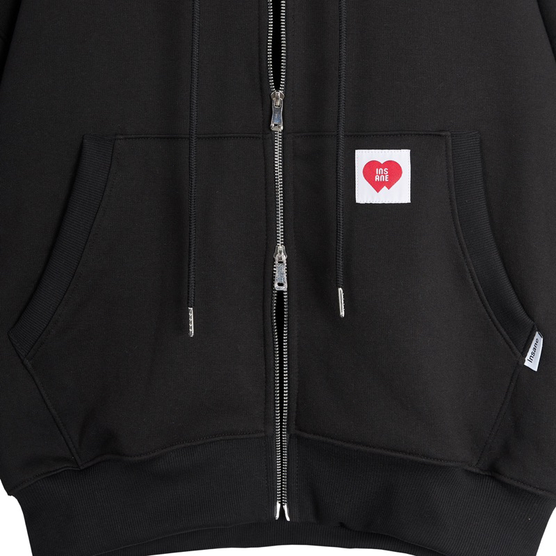 Áo Khoác INSANE | “Heart Service” Boxy Hoodie Zip