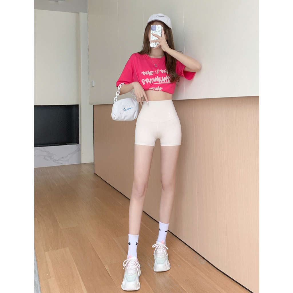 Quần tập gym nữ đùi lưng cao quần tập yoga biker thể thao nữ cạp cao co dãn Q08