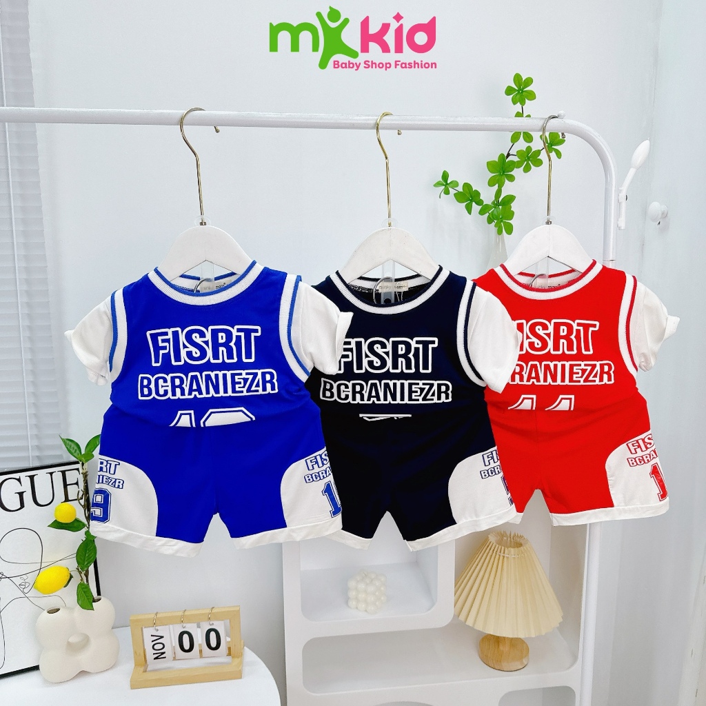 Bộ Cộc Tay Thể Thao Cho Bé Trai 💖FREE SHIP💖 Bộ Minky Mom Cộc Tay Chất Thun Lạnh siêu mềm mịn thoáng mát .