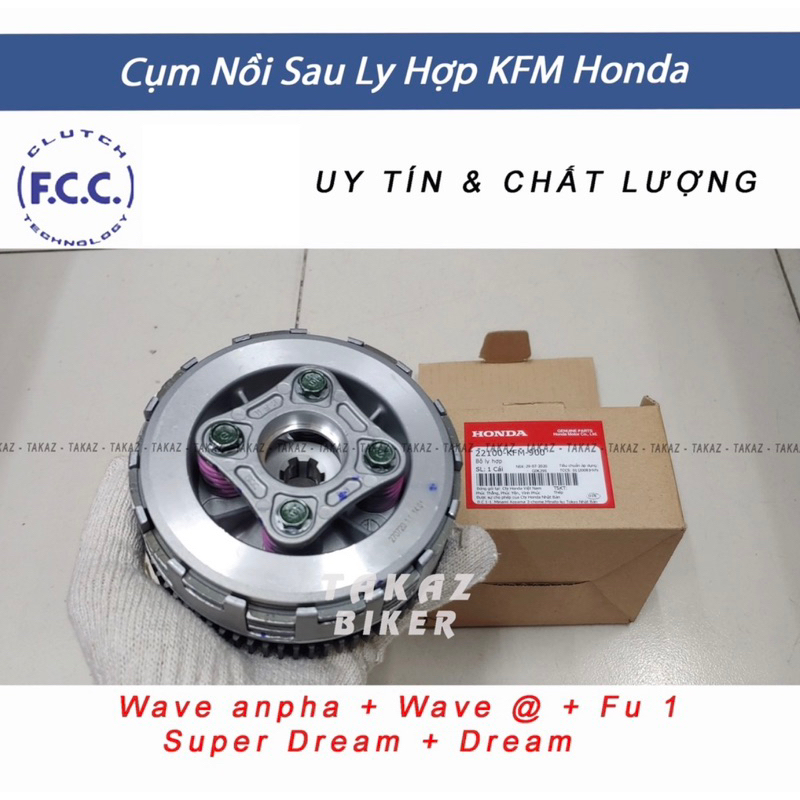 Full Bộ nồi trước và sau Wave anpha 100 Wave @ + Fu 1 Super Dream Dream thái