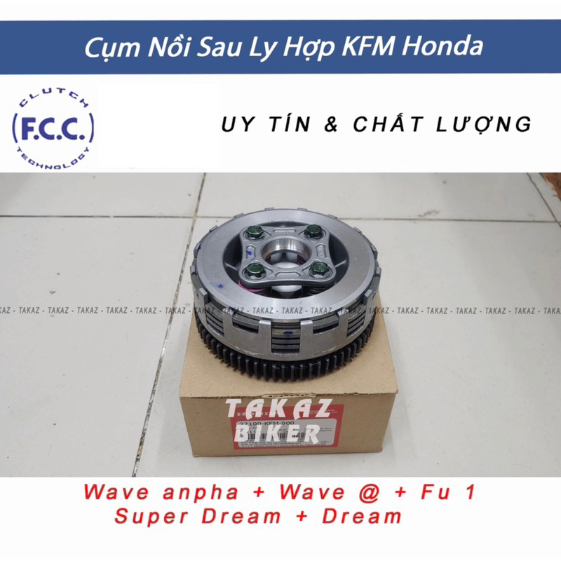 Full Bộ nồi trước và sau Wave anpha 100 Wave @ + Fu 1 Super Dream Dream thái