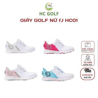 Giày golf nữ FJ HC01, giày thể thao nữ cao cấp chống nước chống trơn trượt, thiết kế có nút vặn BOA tiện lợi - HC GOLF