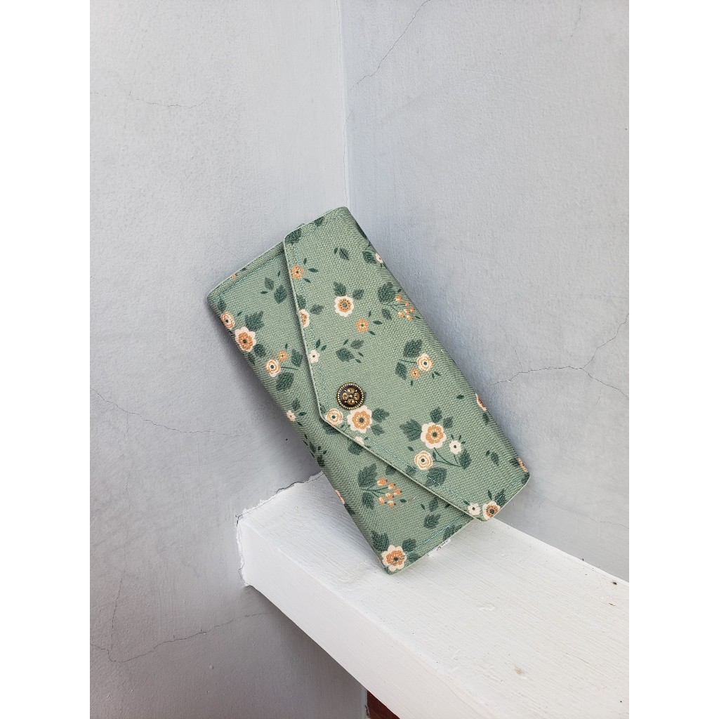 🍀 Ví Vải Dài Nữ Cầm Tay Handmade NẮP BÌ THƯ Thời Trang