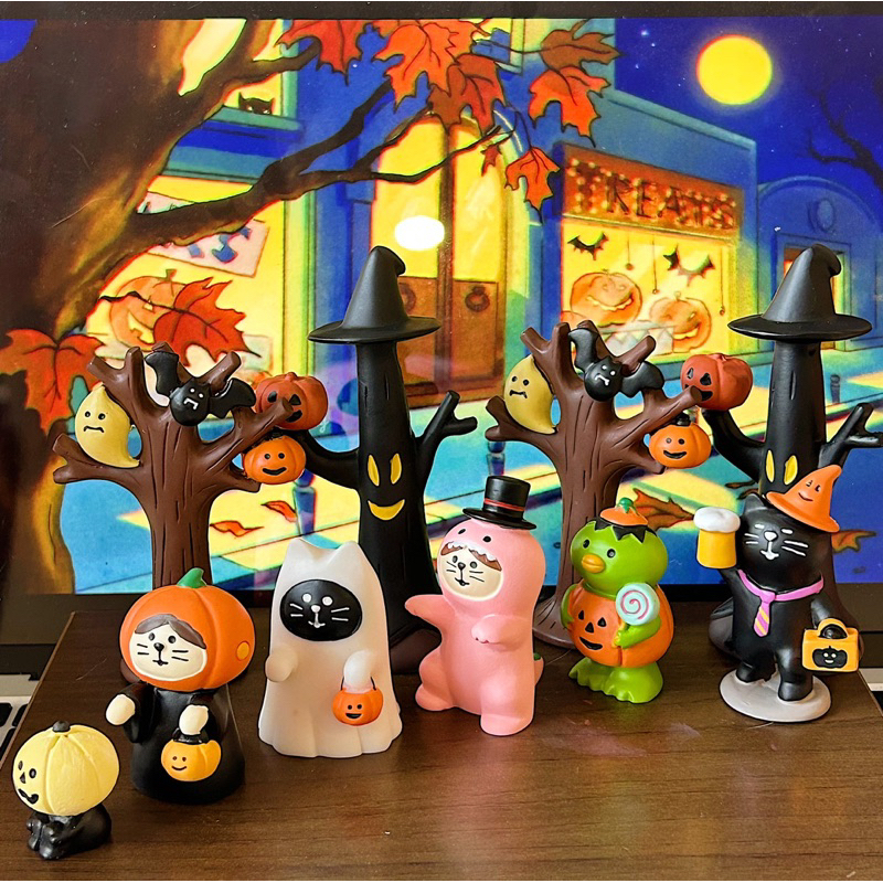 Mô hình mèo chủ đề Halloween 2023