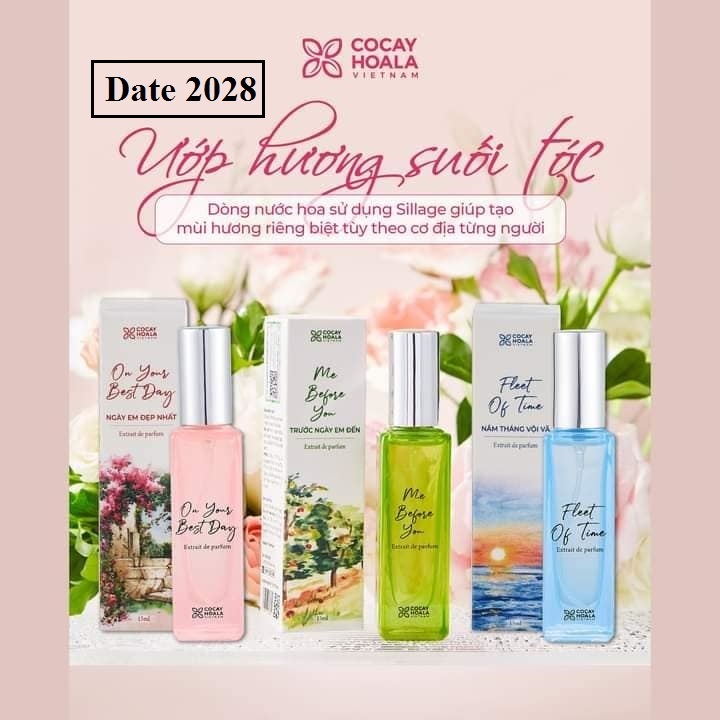 Nước Hoa Thiên Nhiên Cho Tóc Và Cơ Thể - 15ml Chính hãng Cocayhoala