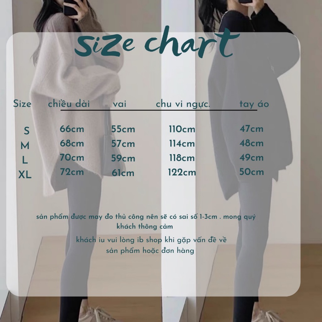 Áo len lông thỏ MINT dáng dài, áo nữ mùa đông giữ nhiệt