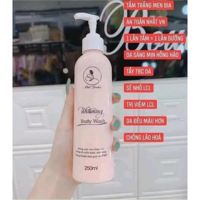 SỮA TẮM MEN BIA MINI GARDEN - MINI GARDEN WHITENING BODY WASH 250ml