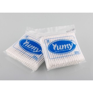 Bông tăm Yumi người lớn, trẻ em .Dạng gói 100 que