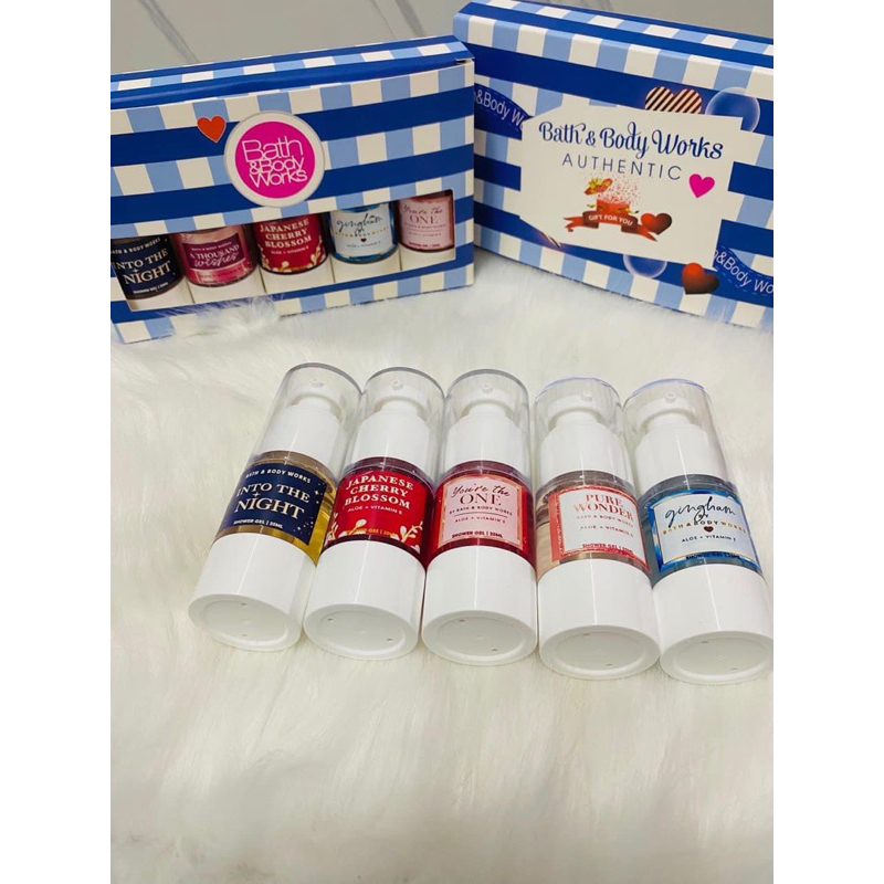 Set chiết sữa tắm du lịch BATH & BODY WORKS 20ml x 5