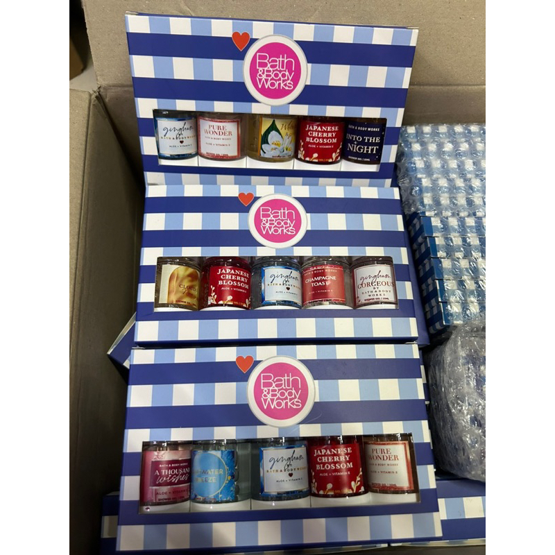 Set chiết sữa tắm du lịch BATH & BODY WORKS 20ml x 5