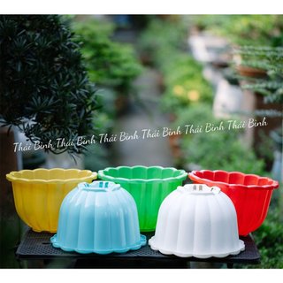 [10 Cái] Chậu Treo Bí Lớn (22x15) - Kèm Dây Treo