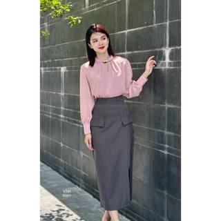 Chân váy bút chì 4 cúc trước