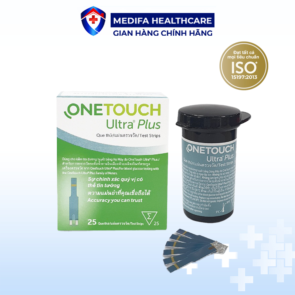 Hộp 25 Que Thử Đường Huyết OneTouch Ultra Plus