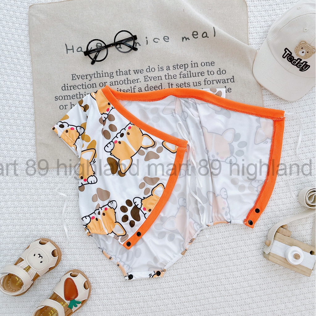 Bộ Bodysuit Nón Rời Hình Thú - Con Vật Dễ Thương Cho Bé