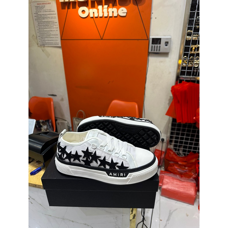 Giày  Amiri sao buộc dây nam , giày slipon hình sao nổi full box - hàng QCCC video và ảnh tại shop