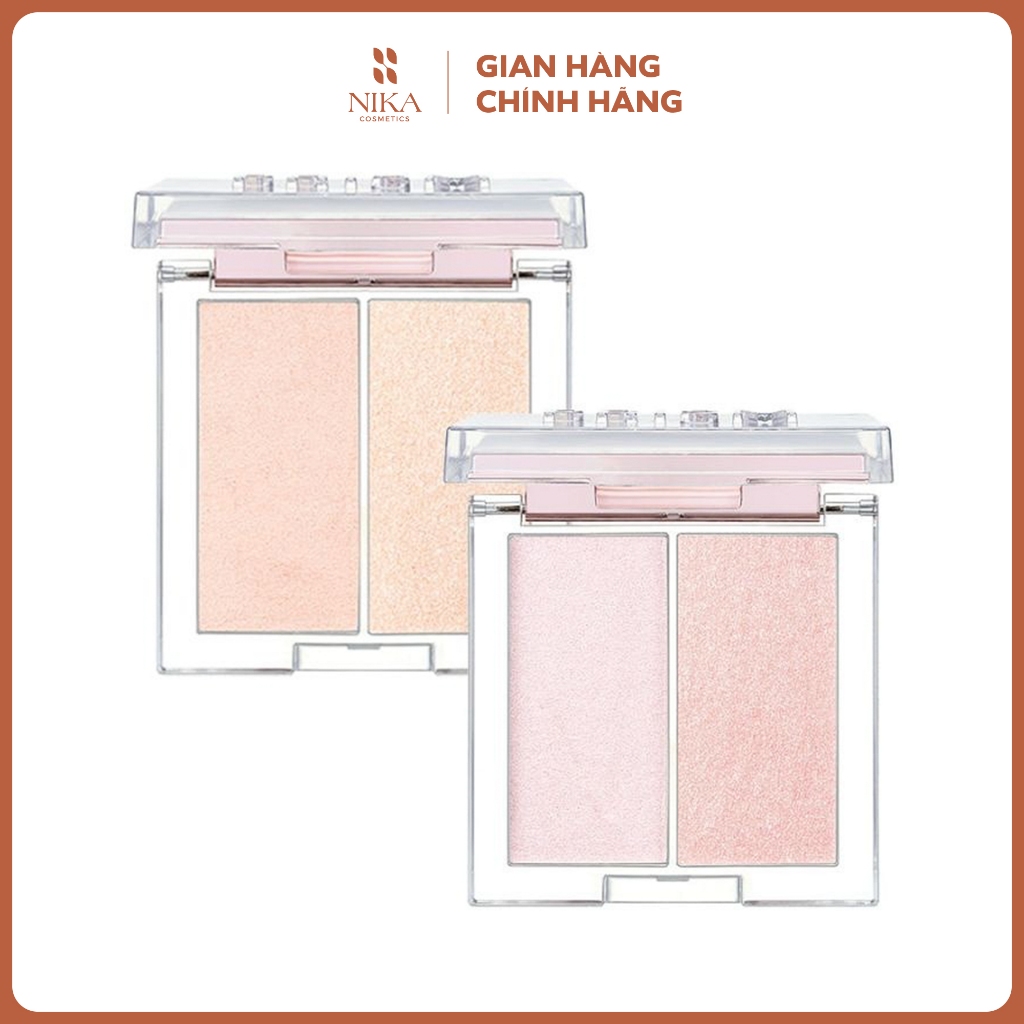 Phấn Bắt Sáng Clio Prism Highlighter Duo 2 Ô [Nika Cosmetics]