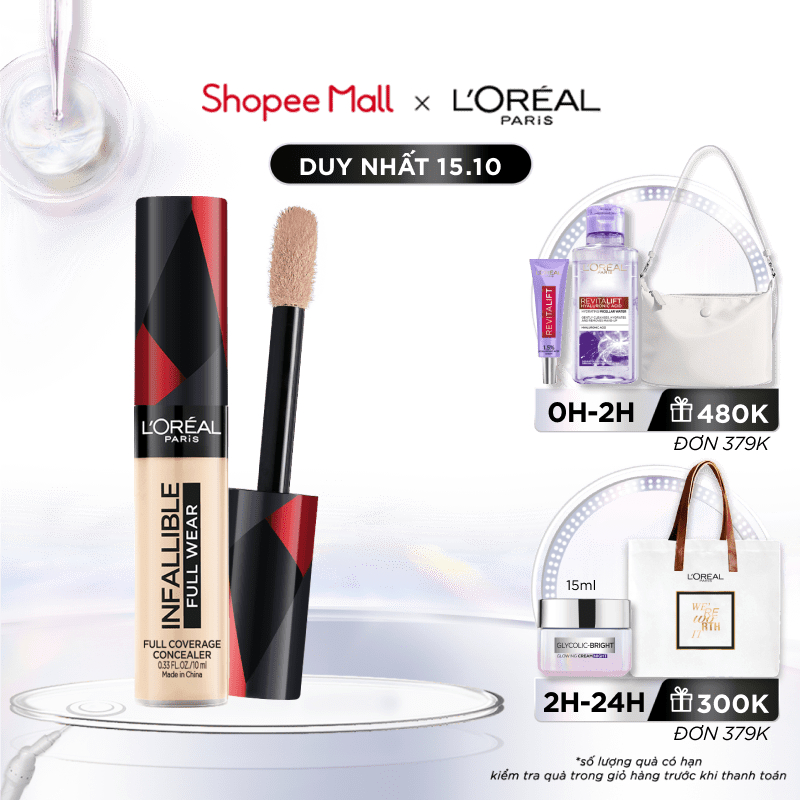 Kem Che Khuyết Điểm L'Oreal Paris Infallible Full Wear 10ml