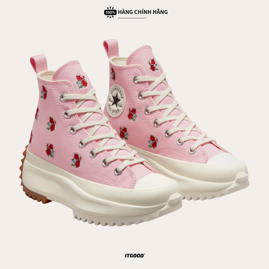 Giày Converse Run Star Hike EMBROIDERED FLORAL Cổ Cao A05192C