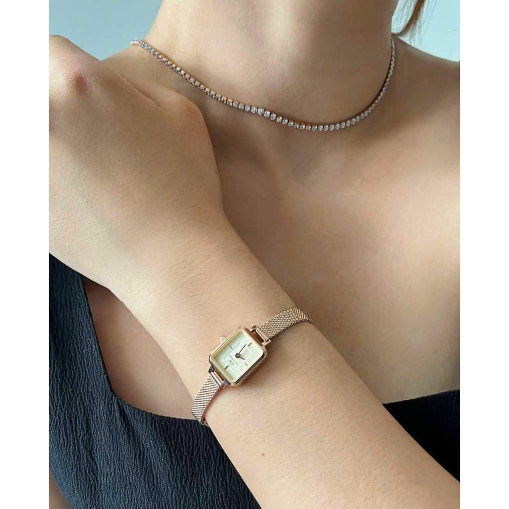 Đồng Hồ Nữ Daniel Wellington Quadro Fullbox size 15,4mm.18,2mm bảo hành 12 tháng