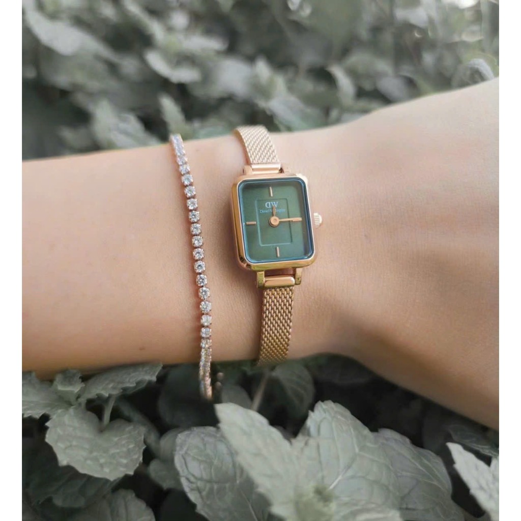 Đồng Hồ Nữ Daniel Wellington Quadro Fullbox size 15,4mm.18,2mm bảo hành 12 tháng