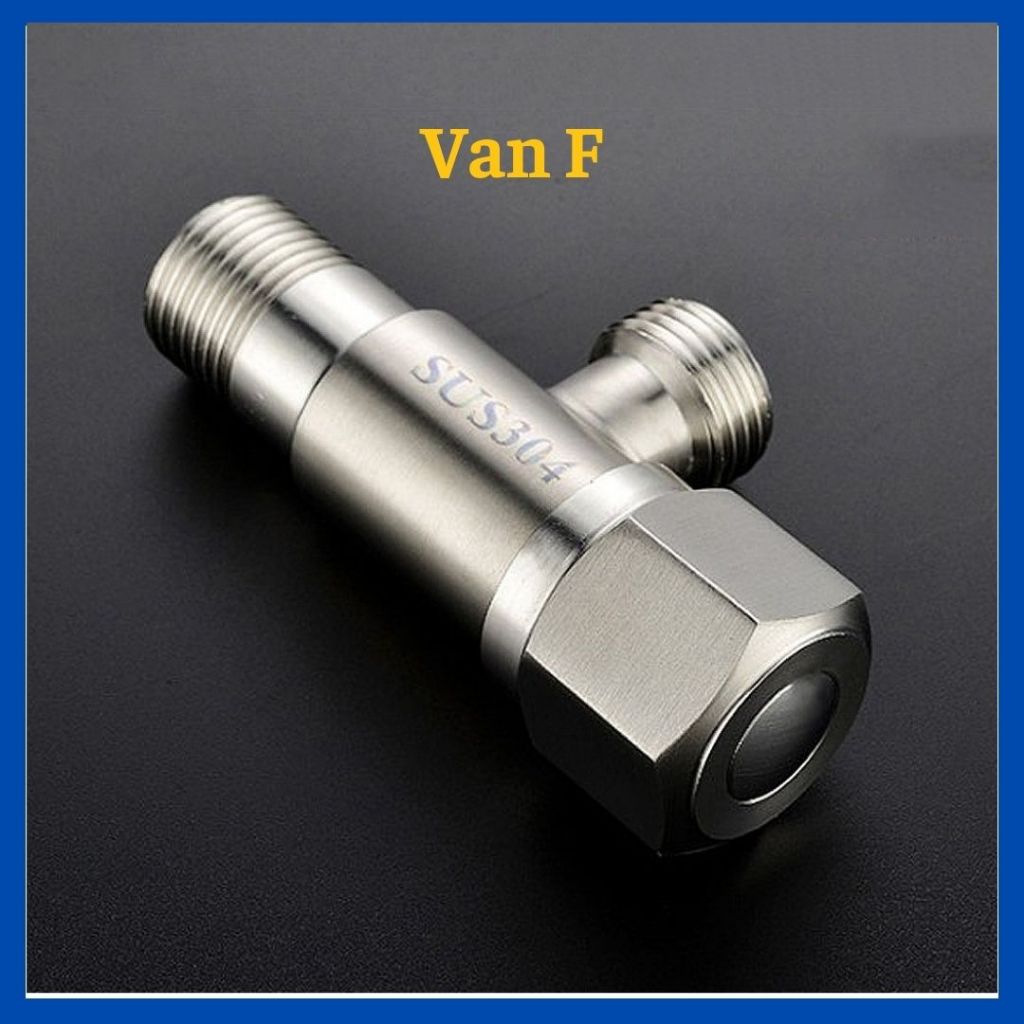 Van T cầu, T cầu, van giảm áp inox 304, van khóa gắn tường, van chia nước cho vòi xịt vệ sinh và bồn cầu inox 304