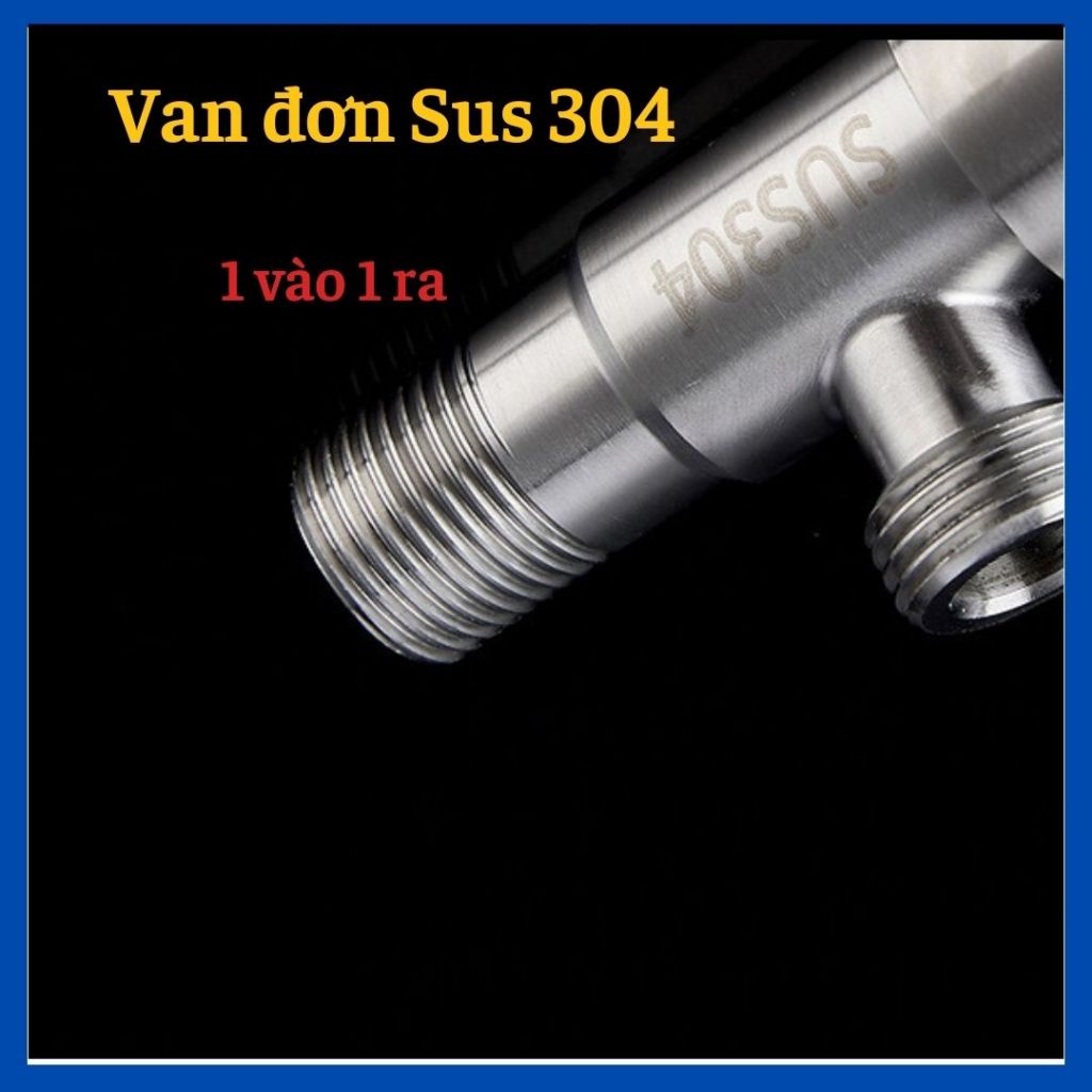 Van T cầu, T cầu, van giảm áp inox 304, van khóa gắn tường, van chia nước cho vòi xịt vệ sinh và bồn cầu inox 304