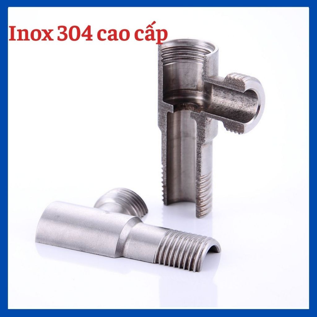 Van T cầu, T cầu, van giảm áp inox 304, van khóa gắn tường, van chia nước cho vòi xịt vệ sinh và bồn cầu inox 304