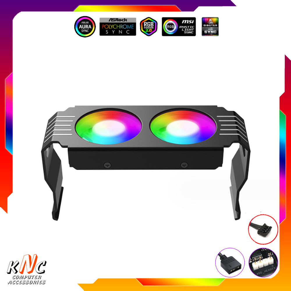 Tản Nhiệt Ram Led 5v ARGB Snowman D50 Black Đồng Bộ Mainboard - Hub Coolmoon Tomato Xigmateks VSP - Hàng Fullbox