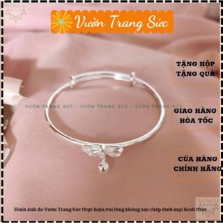 Vòng tay bạc S925 - Lắc tay nữ bạc Ý nơ nhỏ Rinbo dễ thương Vườn Trang Sức