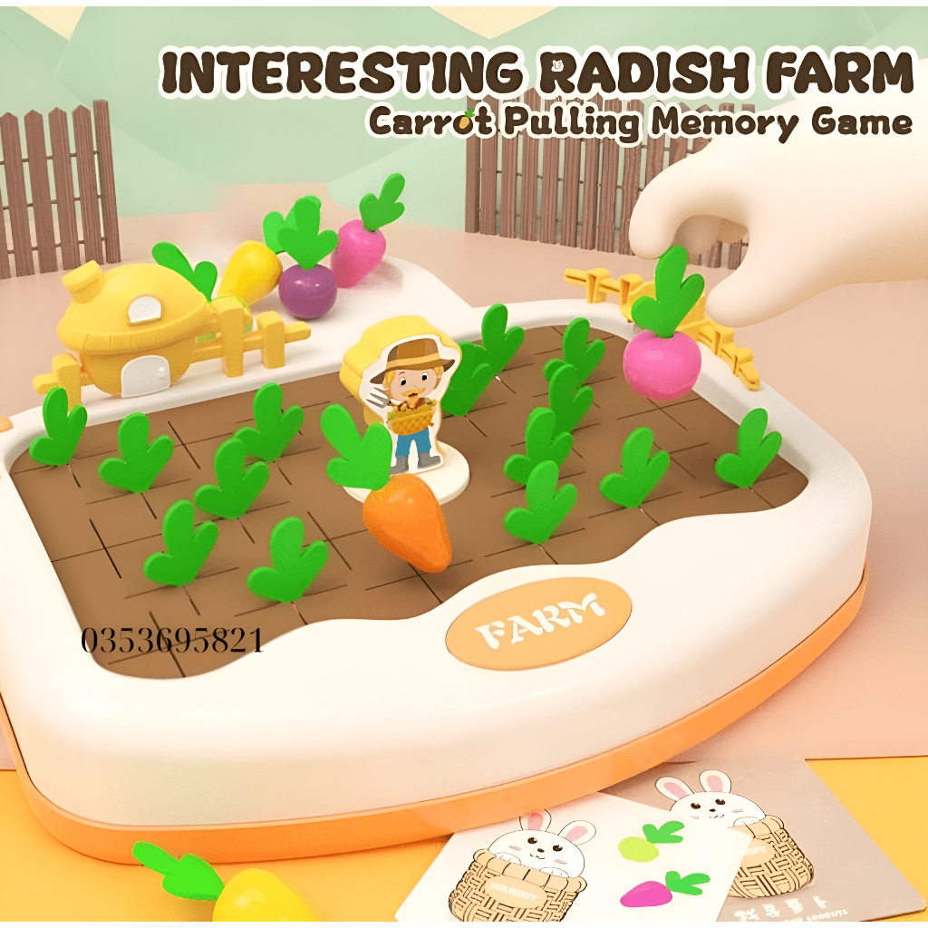 Đồ chơi Đếm Montessori Trò chơi thu hoạch