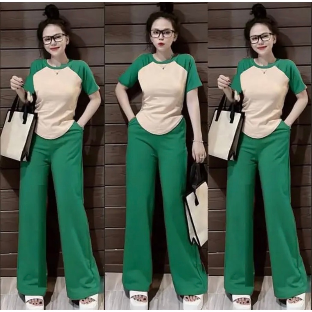 SÉT BỘ THUN GÂN KÈM ÁO CROPTOP PHỐI MÀU SIÊU NẶNG ĐỘNG,TRẺ TRUNG,DÀNH CHO MỌI HOẠT ĐỘNG-Lai bầu