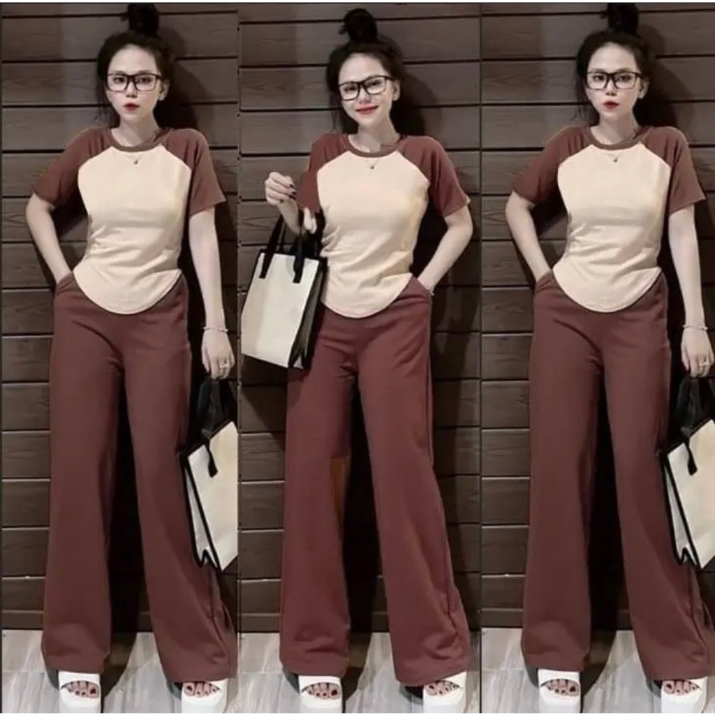 SÉT BỘ THUN GÂN KÈM ÁO CROPTOP PHỐI MÀU SIÊU NẶNG ĐỘNG,TRẺ TRUNG,DÀNH CHO MỌI HOẠT ĐỘNG-Lai bầu