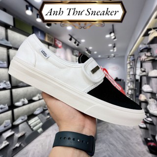 Giày vans dán nam nữ, giày vans dán đen trắng thể thao hàng đẹp full box