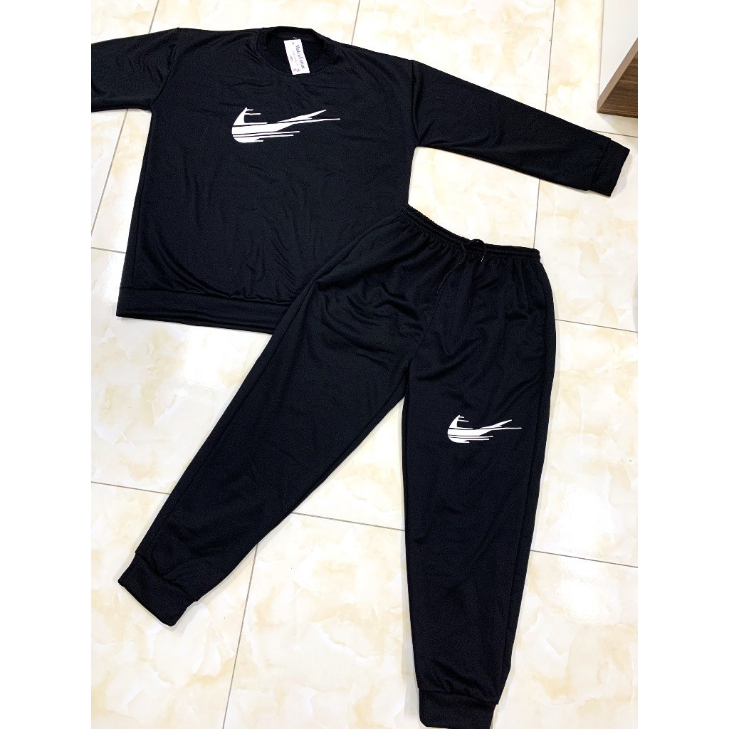 Bộ Thể Thao Nỉ Nam Bigsize 55KG đến 118KG, Đồ Bộ Thu Đông Nam Tay dài co dãn thoáng khí Kiểu Hàn Quốc