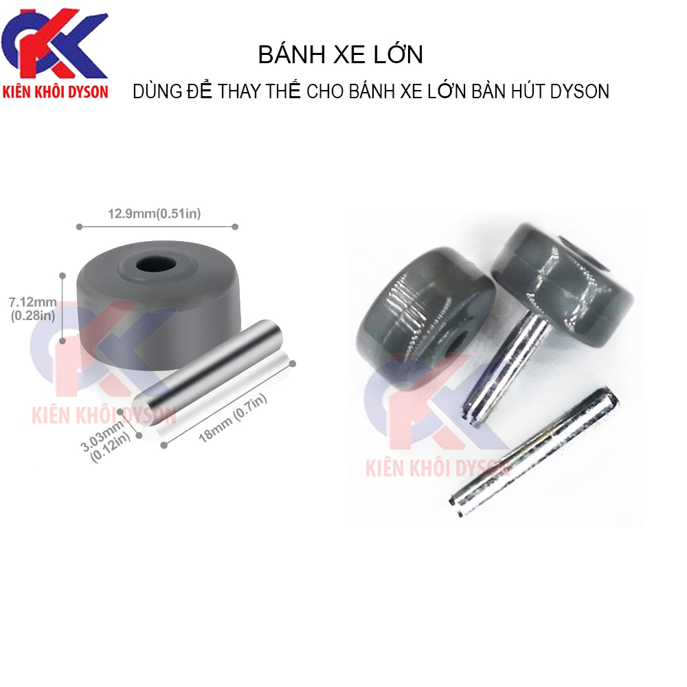 Bánh xe bàn hút máy hút bụi Dyson V6, V7, V8, V10, V11, DC35, DC45
