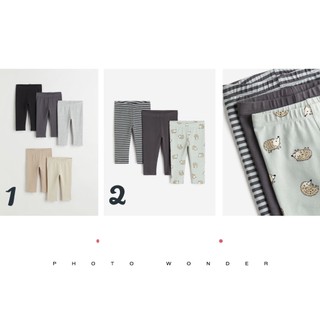 Set 5 leggings/ 3 leggings cotton mềm bé gái/ trai, có nhiều màu, hờ mờ jp uk us săn sale
